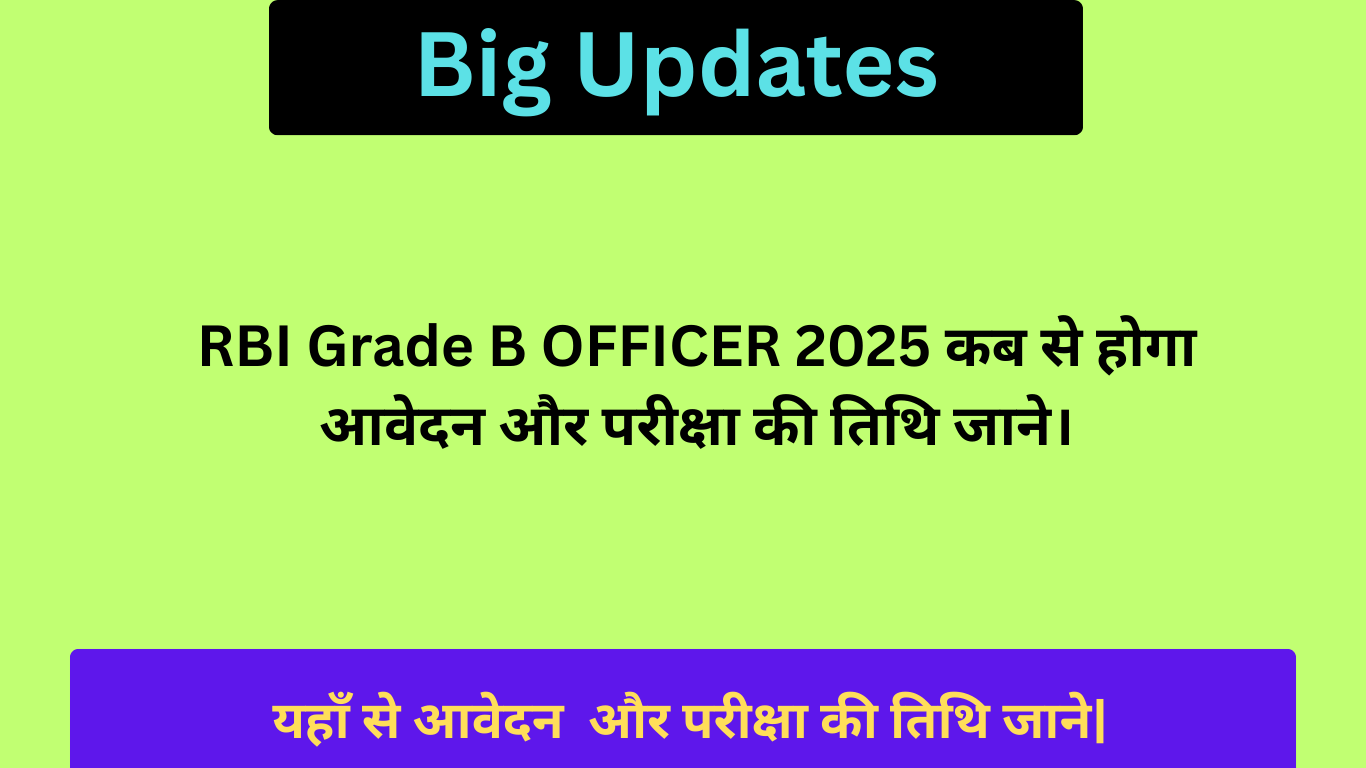 RBI Grade B OFFICER